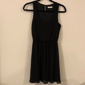 Lightweight black sleeveless dress